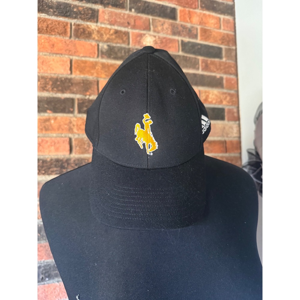 Adidas University of Wyoming‎ Cowboys Hat Black Adjustable Cowboy Joe Club Cap